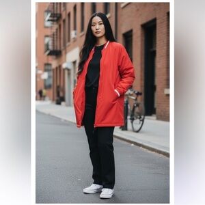 Nike Women’s Athletic Insulated Windbreaker Dugout Stock Bench Jacket NWT